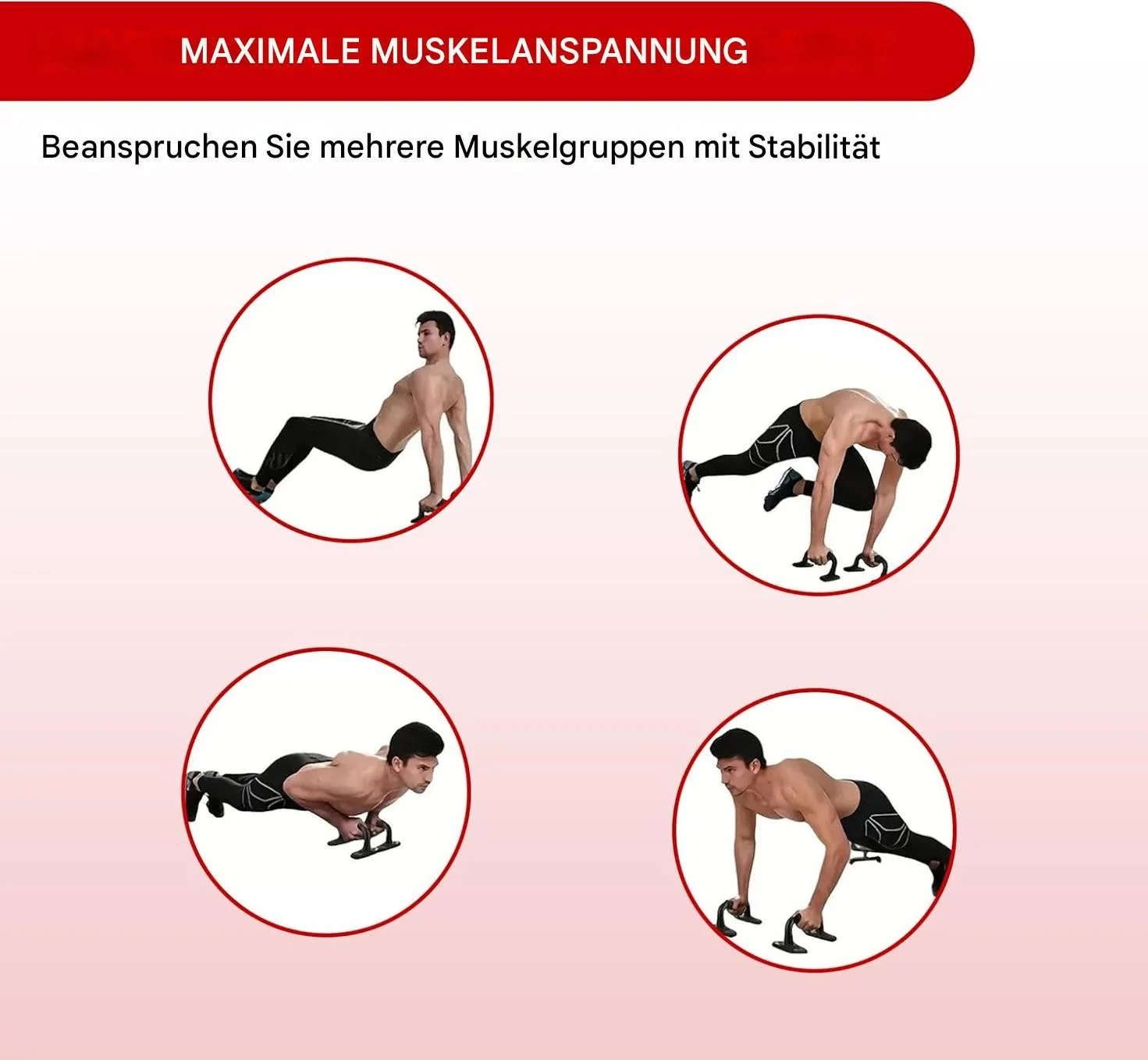 ENDLESS Liegestützgriffe EL1042 Push-Up Ständer mit Schaumstoffgriff